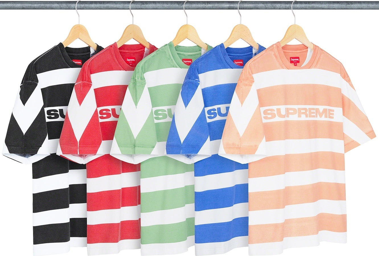 Printed Stripe S/S Top